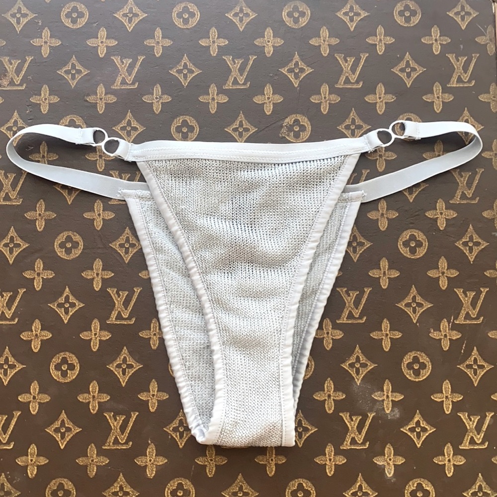 VICTORIA'S SECRET Silver Chainmail Panties S